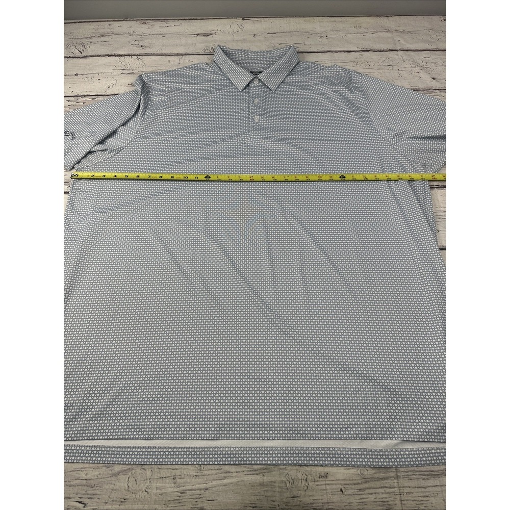 CALLAWAY Opti-Dri Mens Performance Swing Tech Polo Shirt 4XLT AOP Swiss Dot EUC - Picture 7 of 10